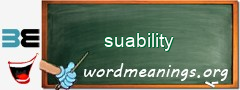 WordMeaning blackboard for suability